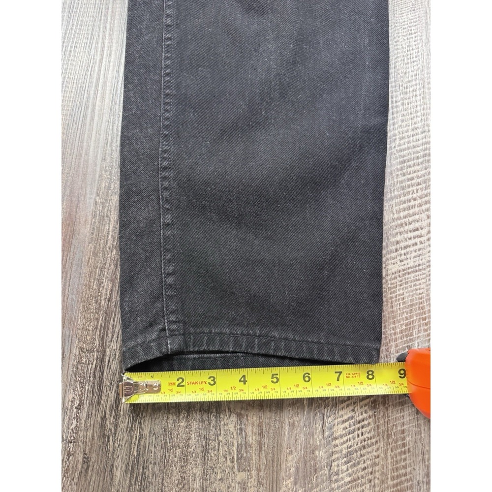 Vintage 90s Women's Riveted by‎ Lee Black Denim Buckle Back Jeans Size 12 L USA - Picture 5 of 8